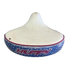 Huffy Bicycle Seat White Blue Pink Bike Seat Wide Saddle Seat Replacement Floral